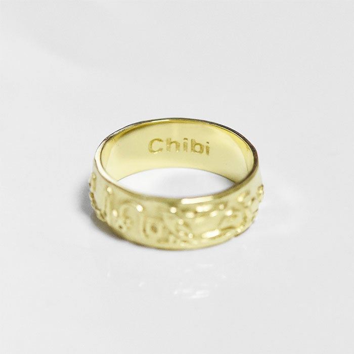 【国内即発】≪chibi jewels≫ ヒエログリフ リング(Gold) ≪chibi jewels≫ エジプト ヒエログリフ クレオパトラ ゴールド