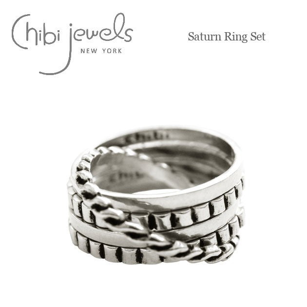 【国内即発】≪chibi jewels≫シルバーウェーブリングセット SILVER | chibi jewels