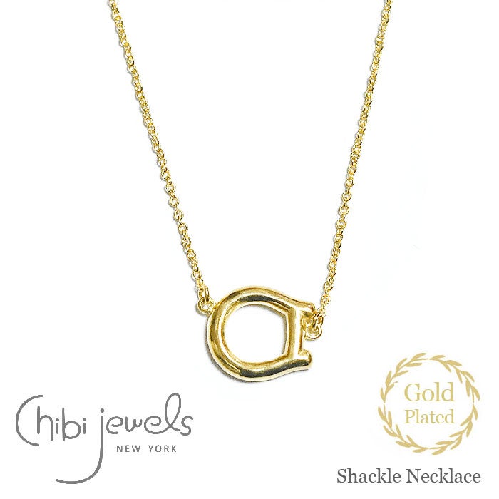 【国内即発】≪chibi jewels≫ ホースシュ ーネックレス ≪chibi jewels≫ ホースシュー シャックル ネックレス ゴールド