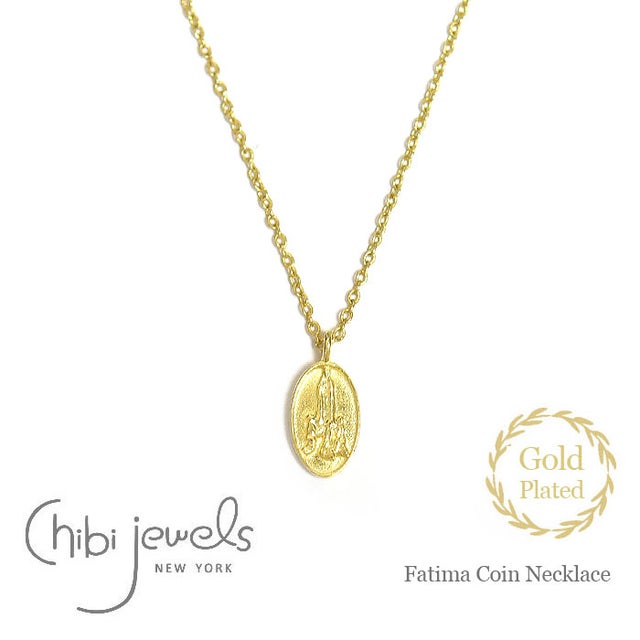 【国内即発】≪chibi jewels≫コインネックレス (Gold plated) chibi jewels コインネックレス