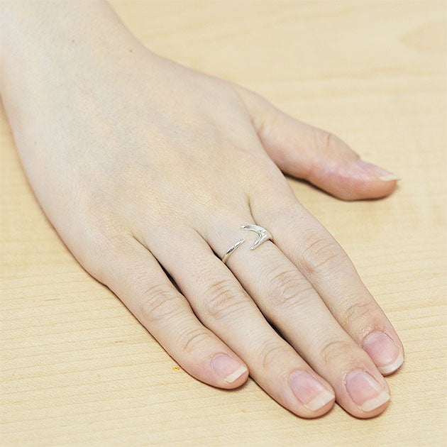 【国内即発】≪chibi jewels≫ウィッシュボーン シルバーリング ≪chibi jewels≫ ウィッシュボーン モチーフ シルバー リング